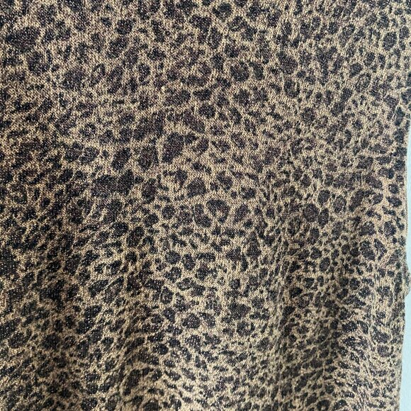 Women's Kathie Lee leopard sleeveless sweater size XL - Picture 3 of 6